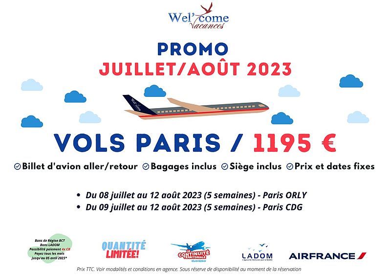 Welcome Vacances: Billets d'avion